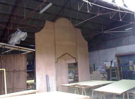 scènographie tulle réalisé pour le festival de Loire 2005