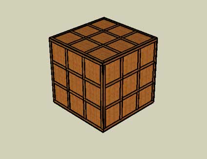 Cube complétement fermé