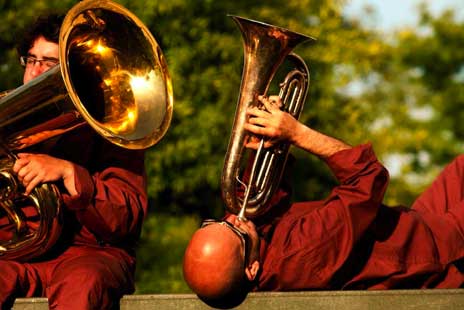 Macho combo musicien en action sur la boite