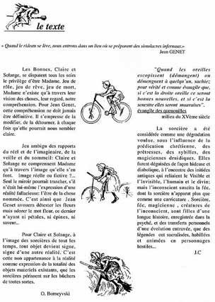 plaquette de présentation du spectacle