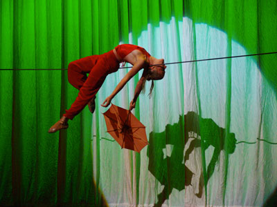 Scénographe pour un spetacle d'acrobat fildefériste pour le gala de l'assemblée générale de l'ordre des experts comptables de Bretagne